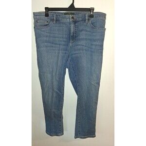 Lauren Ralph Lauren Medium Denim Crop Skinny Jeans Sz 14
